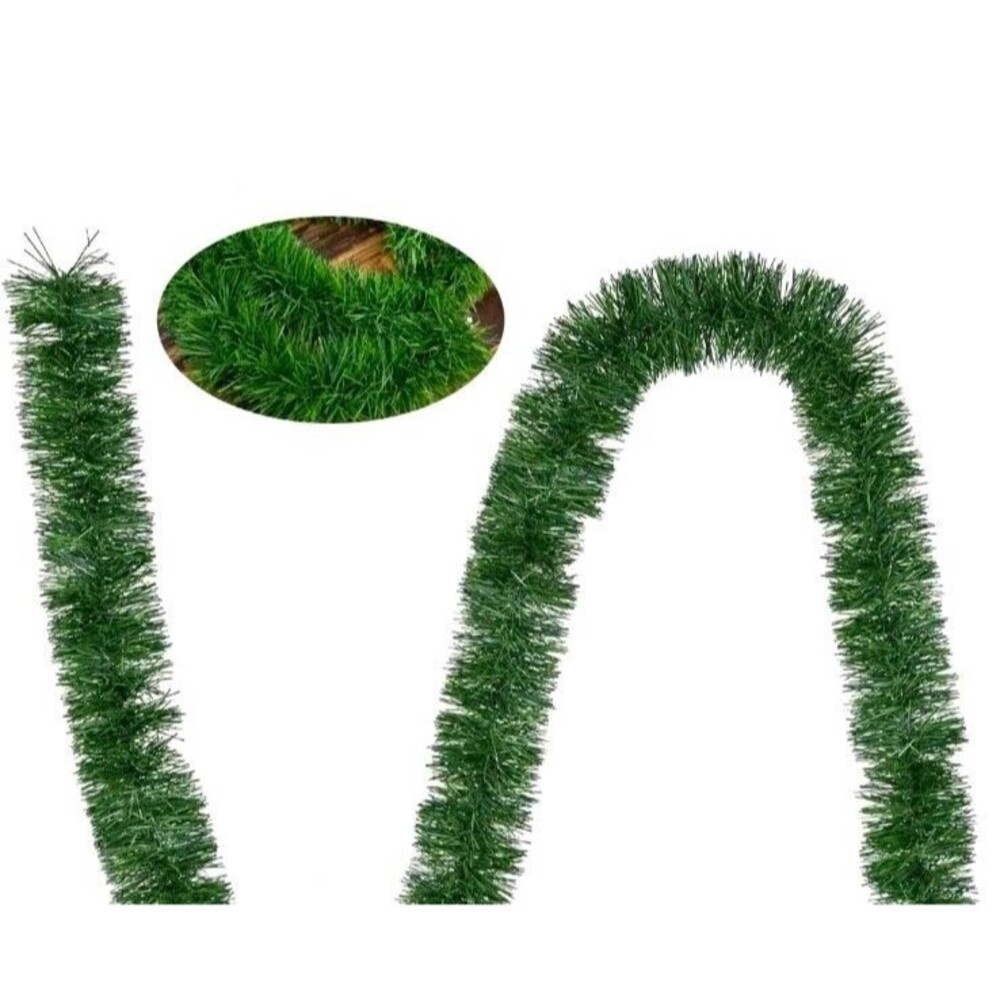 Green Artificial Pine Christmas Garland 50 ft (15 m) Party Door Decoration
